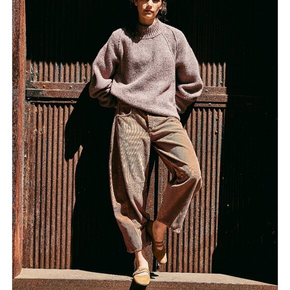 FREE PEOPLE Crystal Gemini Ballet Flat / Burnt Caramel Suede - Picture 10 of 13